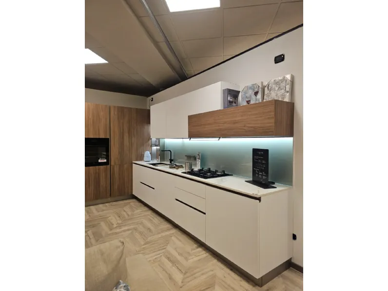 Cucina bianca moderna ad angolo Stosa Infinity a soli 10560