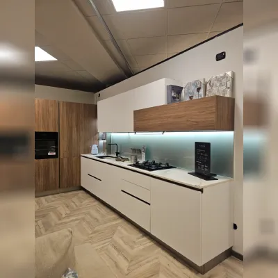 Cucina bianca moderna ad angolo Stosa Infinity a soli 10560