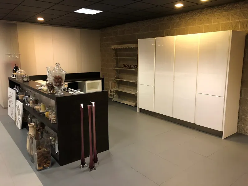 Cucina bianca moderna ad isola Arrital Arrital cucine in Offerta Outlet