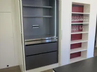 Cucina bianca moderna ad isola Kristal Artigianale in Offerta Outlet