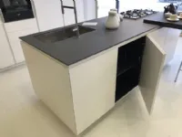 Cucina bianca moderna ad isola Materika laccato Pedini cucine in Offerta Outlet