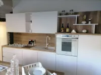 Cucina bianca moderna ad isola Sistema 22 Alta cucine in Offerta Outlet