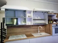 Cucina bianca moderna ad isola Sistema 22 Alta cucine in Offerta Outlet