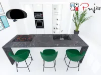 Cucina con isola moderna bianca Astra Line  a soli 8600