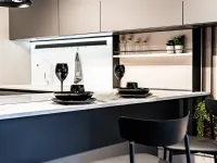 Cucina bianca moderna con penisola Mia Aran a soli 10700 Euro