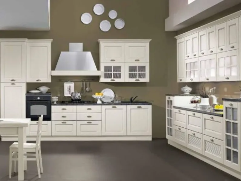 Cucina lineare in legno a prezzo ribassato 46%