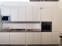 Cucina Aria moderna bianca Evo cucine lineare scontata 53%