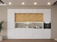 Cucina bianca moderna lineare Artigianale Cucina kattyy 360 cm promo bilancia a soli 3800 Euro