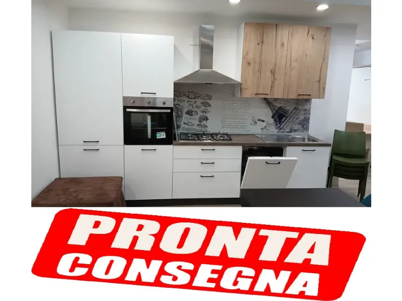 Cucina Artigianale Cucina lineare mobilturi new 345 OFFERTA OUTLET sconto 50% 