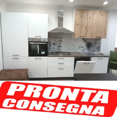 Cucina Artigianale Cucina lineare mobilturi new 345 OFFERTA OUTLET sconto 50% 