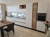 Cucina bianca moderna lineare Caprera Imab in Offerta Outlet