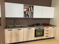 Cucina bianca moderna lineare Colibri' Forma 2000 in Offerta Outlet