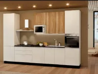 Cucina bianca moderna lineare Cucina smart astrali cinquina 360 cm Artigianale in offerta
