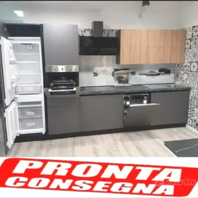 Cucina bianca moderna lineare Cucina smart astrali cinquina 360 cm Artigianale in offerta