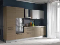 Cucina bianca moderna lineare Easy Arrex-2 scontata