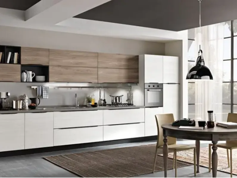 Scopri la cucina lineare Graison Febal con uno sconto vantaggioso!
