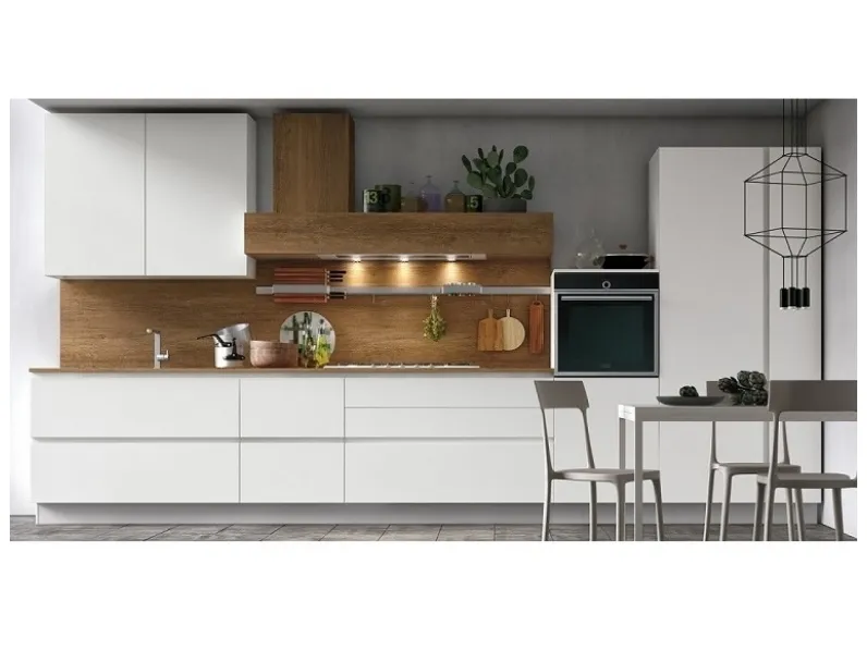 Cucina lineare moderna Infinity Stosa a prezzo ribassato