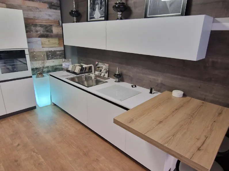 Cucina lineare moderna Kaly Arredo3 a prezzo scontato