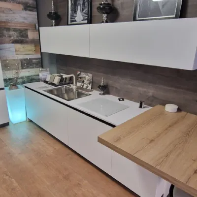 Cucina lineare moderna Kaly Arredo3 a prezzo scontato