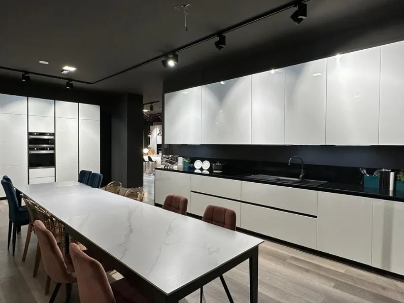 Cucina a prezzo scontato lineare moderna Tag lucida La casa moderna