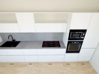Cucina bianca moderna lineare Line  Astra in offerta