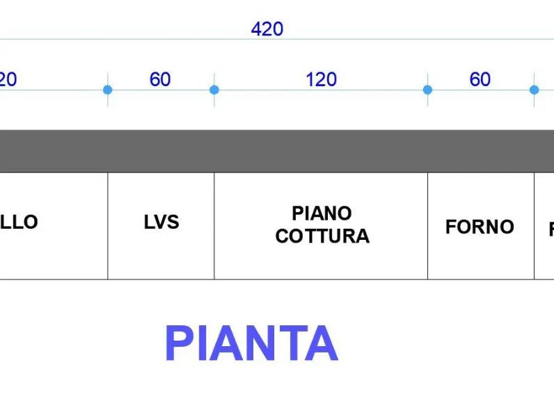 Cucina bianca moderna lineare Line  Astra in offerta