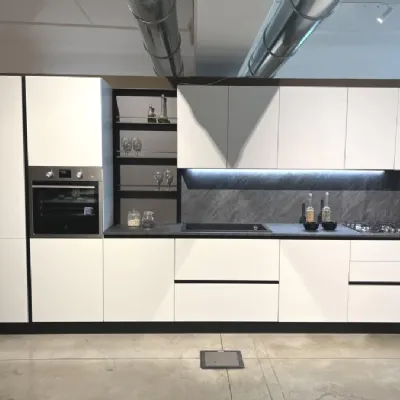 Cucina bianca moderna lineare Mobilturi pop Mobilturi a soli 4500 Euro