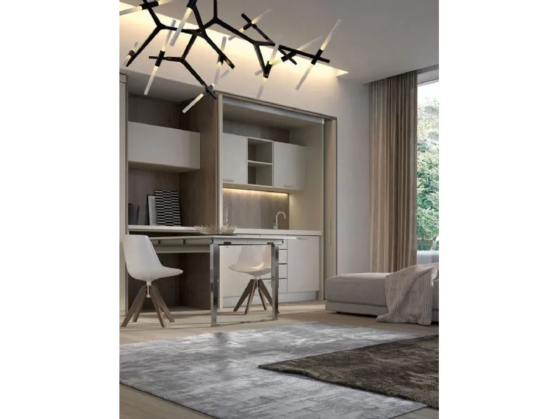Cucina lineare moderna bianca Spinelli Monoblocco a soli 4700