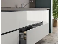 Cucina bianca moderna lineare Pd14 * Artigianale