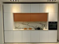 Cucina bianca moderna lineare Time maniglia step Gentili group a soli 8500 Euro