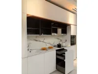 Cucina bianca moderna lineare Time maniglia step Gentili group a soli 8500 Euro