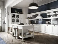 Cucina bianca provenzale ad isola Luisiana Spagnol cucine in offerta