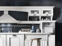 Cucina bianca provenzale ad isola Luisiana Spagnol cucine in offerta