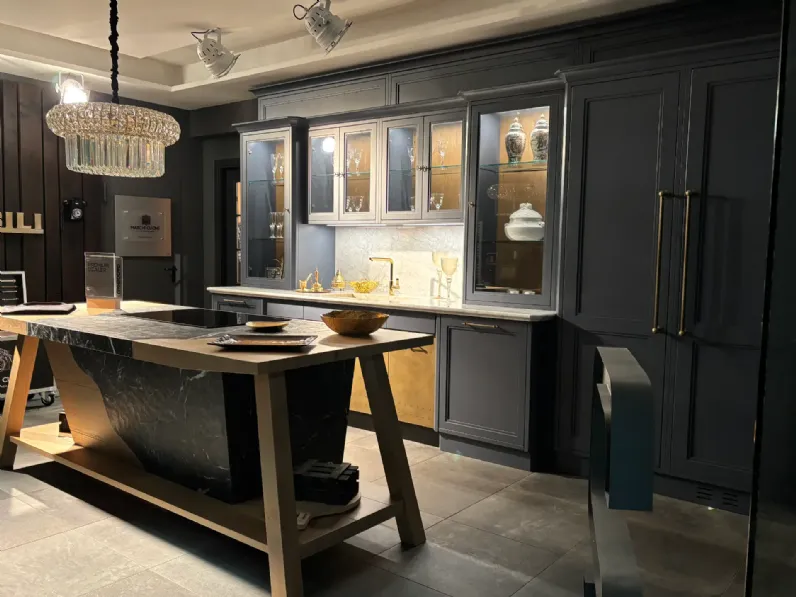 Cucina blu classica lineare Marchi cucine Convivium marchi cucine a soli 35000 Euro