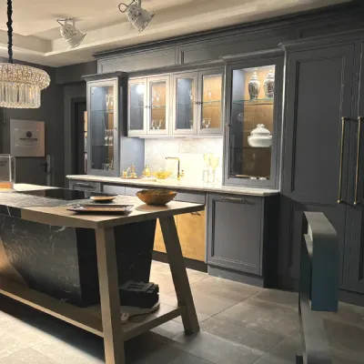 Cucina blu classica lineare Marchi cucine Convivium marchi cucine a soli 35000 Euro