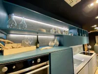 Cucina blu country lineare New step Fratelli mirandola in Offerta Outlet