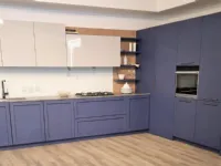 Cucina blu moderna ad angolo Bistrot Aurora 1947 a soli 13400