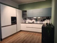 Cucina blu moderna ad angolo Modula profilo c Febal a soli 12762 Euro