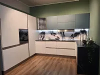 Cucina blu moderna ad angolo Modula profilo c Febal a soli 12762 Euro