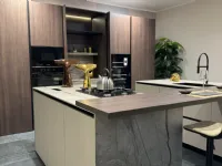 Cucina Bluna con isola Binova con uno sconto imperdibile