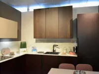 Cucina Binova moderna ad angolo altri colori in laccata opaco Bluna 