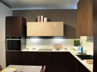 Cucina Binova moderna ad angolo altri colori in laccata opaco Bluna 