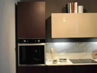 Cucina Binova moderna ad angolo altri colori in laccata opaco Bluna 