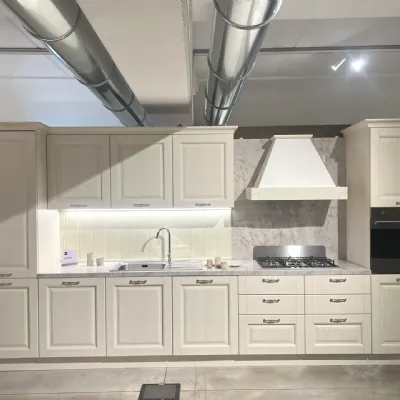 Cucina lineare in legno a prezzo scontato 51%