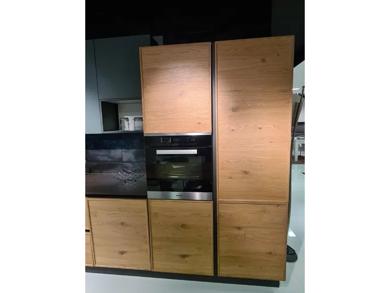 Cucina California moderna rovere chiaro con penisola Ar-due