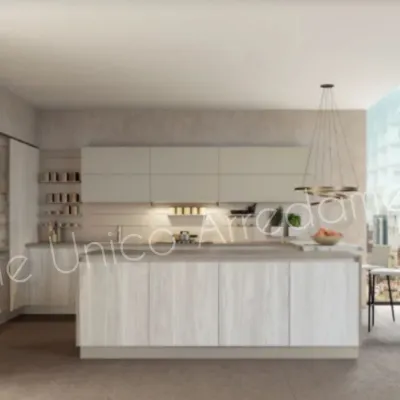 Cucina Camilla moderna bianca ad isola Febal