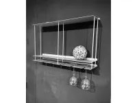 Cucina Kriptonite design lineare grigia in acciaio Cantinetta krossing