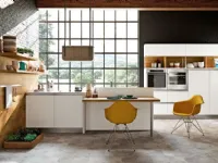 Cucina Capri rovere decapato e bianco moderna altri colori lineare Imab group