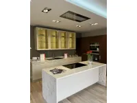 Cucina tortora moderna con isola Carattere Scavolini a soli 13750 Euro