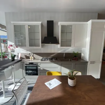 Cucina bianca provenzale lineare Scavolini Carattere a soli 10900